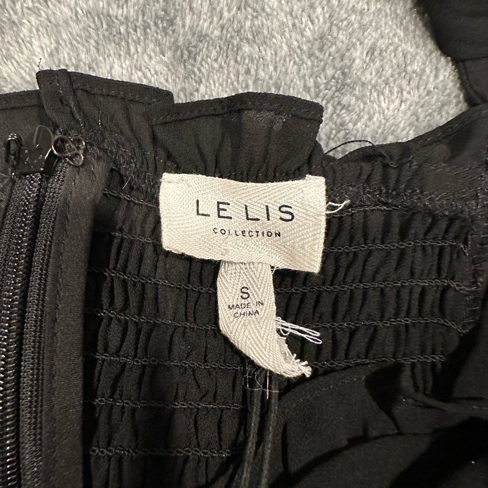 Brand New Le Lis  mini black dress .Size S